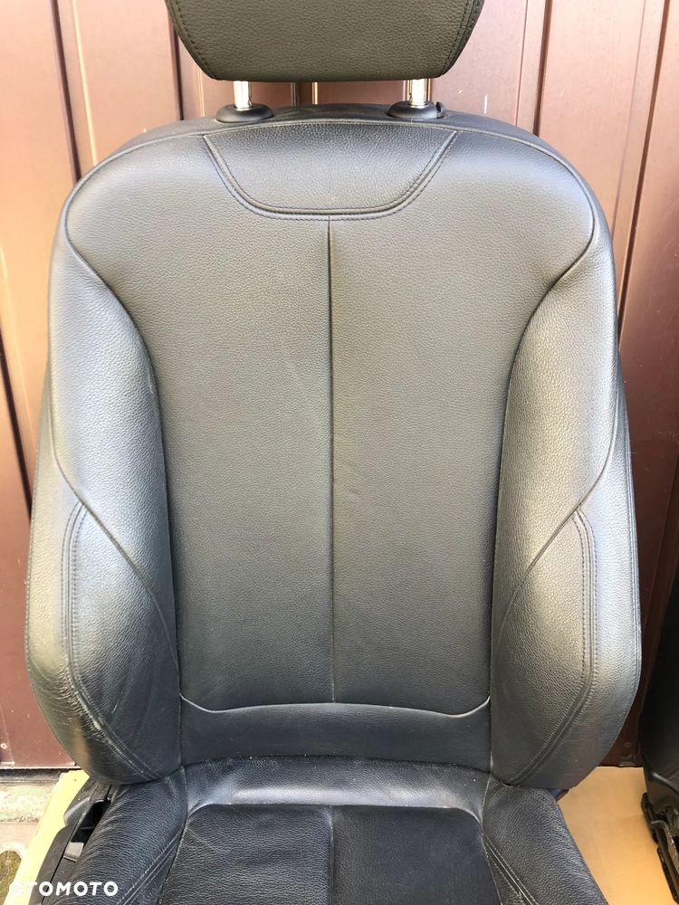 BMW F30 F31 F20 M-PAKIET GRZANE FOTEL LEWY PRAWY CZARNA SKÓRA - 4