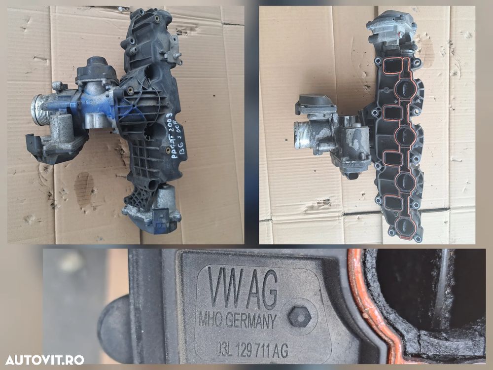 Galerie admisie cu clapete Clapeta acceleratie Supapa EGR Racitor gaze EGR Furtun Admisie Debitmetru Originale VW Passat B6 Scirocco Tiguan Jetta Golf EOS Skoda Octavia Superb Yeti Seat Exeo Leon Audi A3 A4 A5 A6 - 2