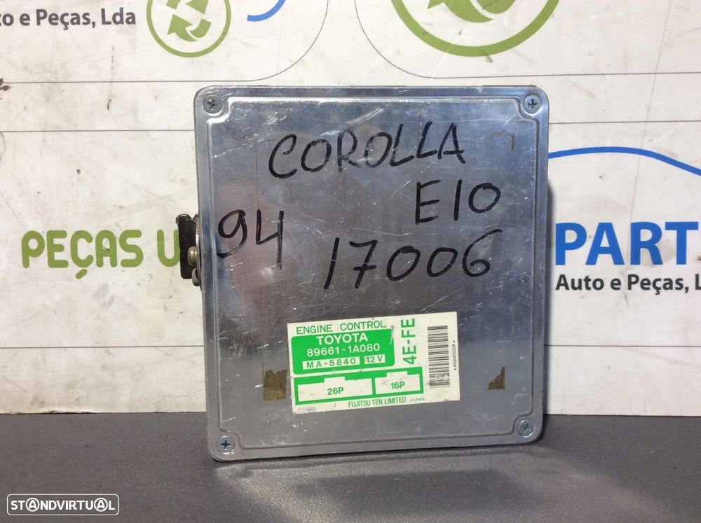 Centralina Motor Toyota Corolla E10 ano 1994  1.3xli  89661-1A080 - 1