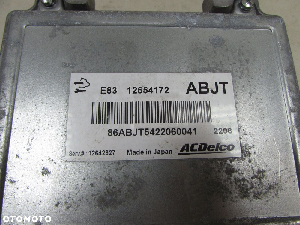 OPEL ASTRA V K J CORSA E 1.4 16V KOMPUTER STEROWNIK ECU SILNIKA 12654172 ABJT - 4