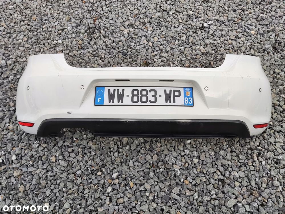 zderzak tył tylny kompletny pdc czujniki volkswagen polo v 6r gti 2009-2013 - 2