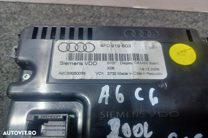 Display bord 4F0919603 Display ecran afisaj bord navigatie mmi Audi A - 3