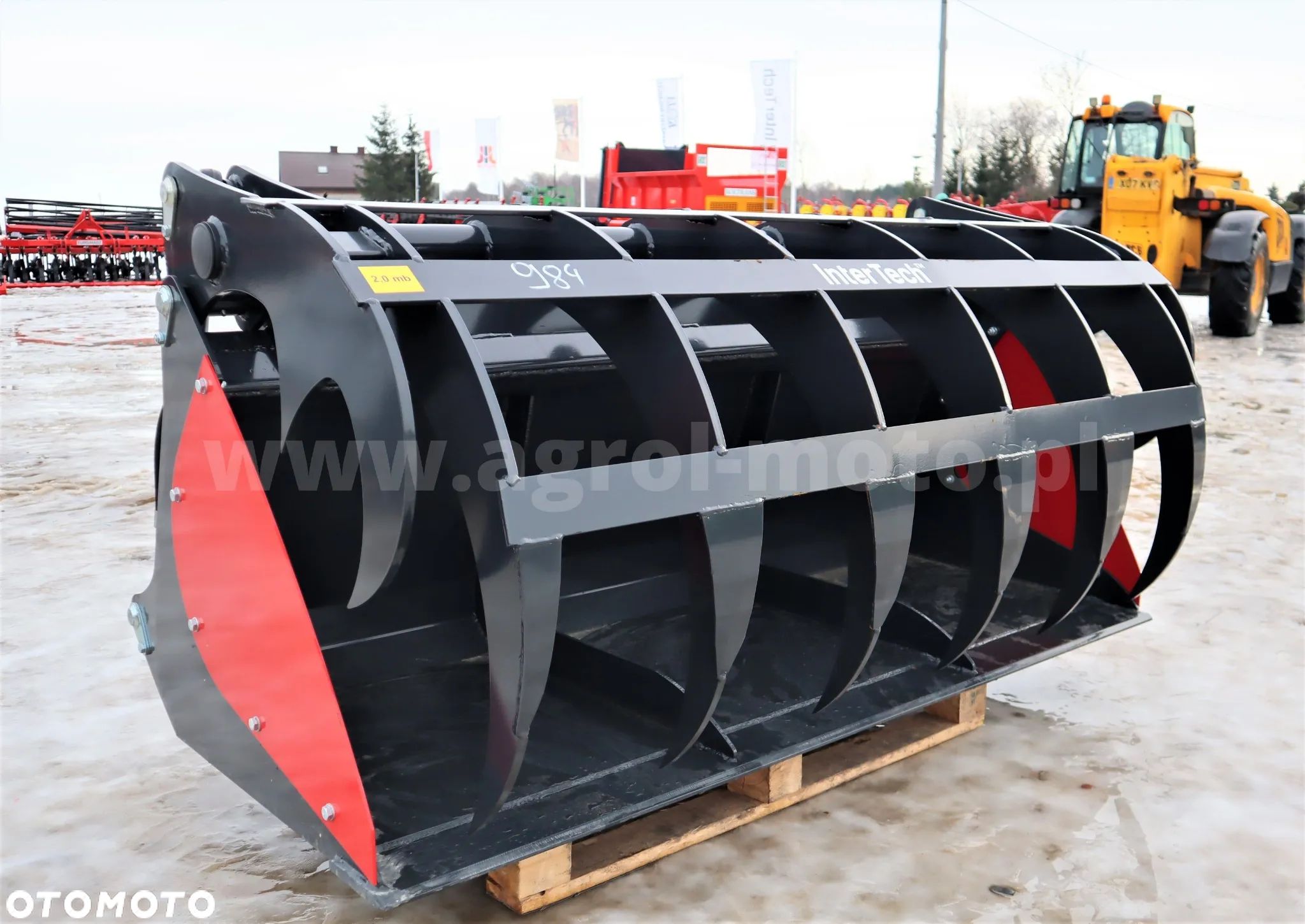 Łyżko-Krokodyl ząb palony 1,5m 2,4m Inter Tech; Chwytak Paleciak Łyżka - 1