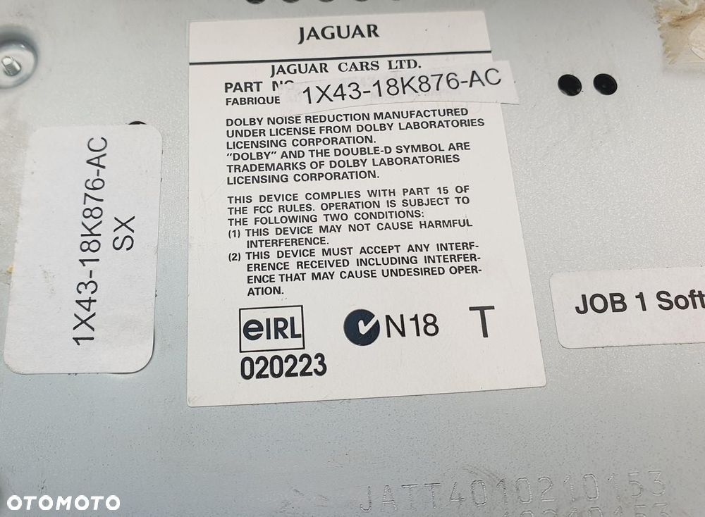 RADIO JAGUAR X TYPE 1X43-18K876-AC - 6