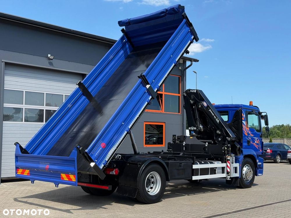 MAN TGM TGL TGS 18.250 // E6 // wywrotka + HDS HMF z pilotem // 4x2 // budowlanka // kiper wywrot żuraw dzwig kran crane - 17