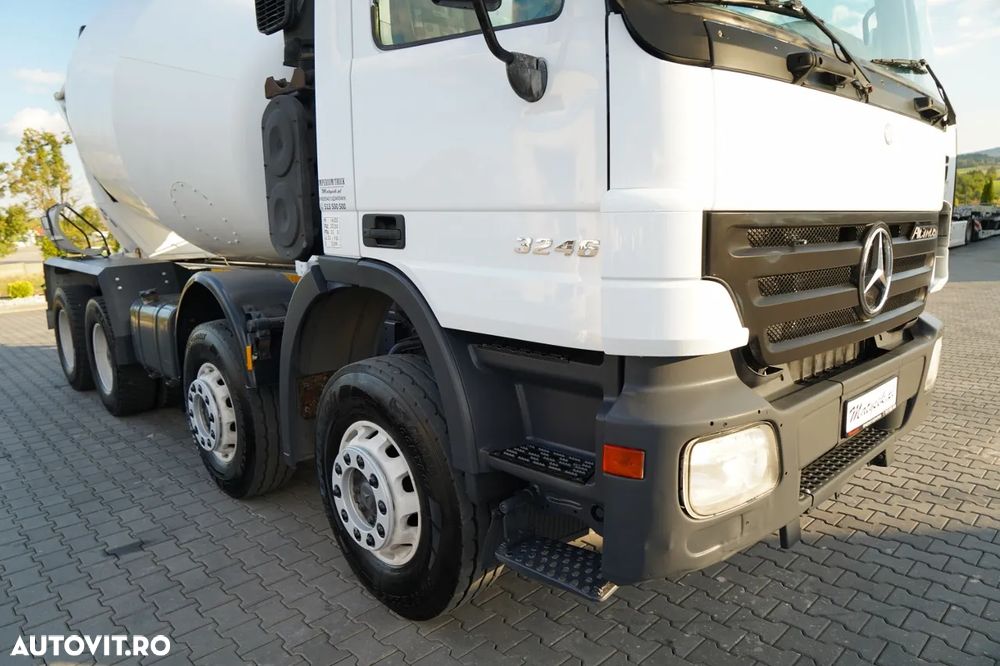 Mercedes-Benz ACTROS 3246 / BETONIERĂ SCHWING STETTER / 8X4 / EPS + AMBREIAJ / JANTE DIN ALIAJ / - 9