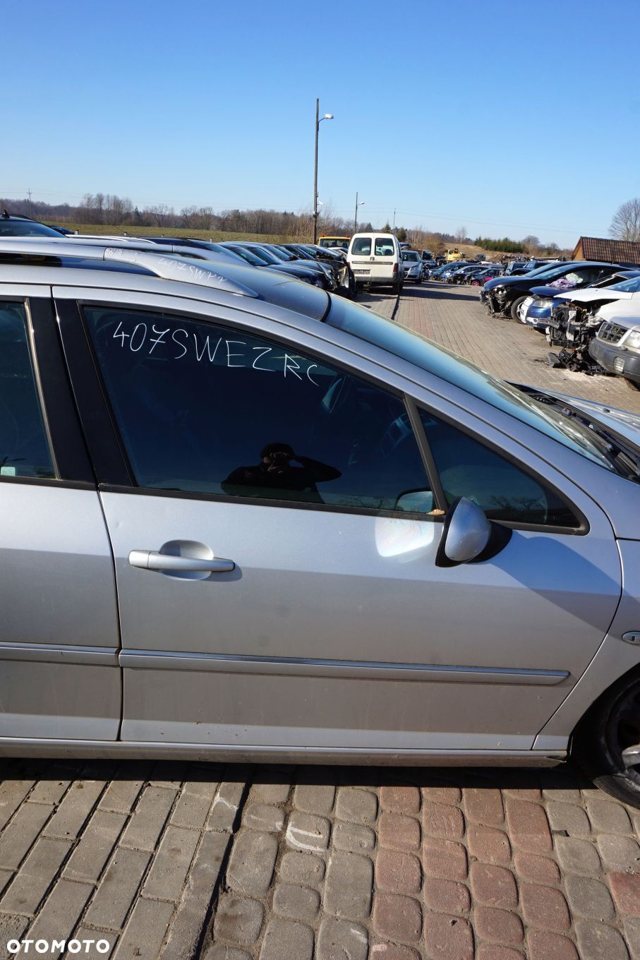 DRZWI PRZEDNIE PRAWE 407 SW KOMBI EZRC  SREBRNY PEUGEOT 2004-2007 - 1