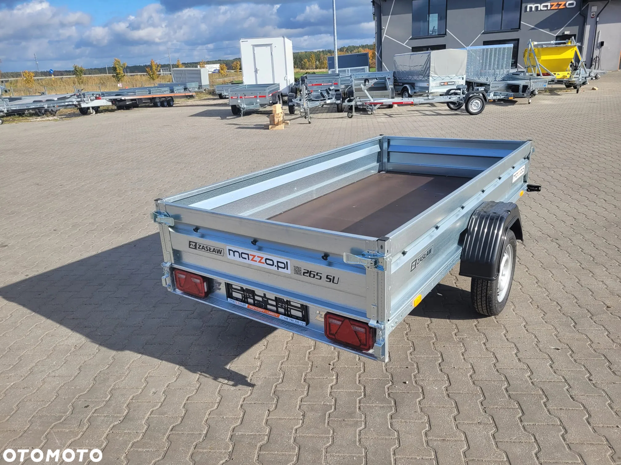 Zaslaw Dostawa Przyczepka uchylna DMC750kg 265x132x35cm SOLIDNA I MOCNA! HIT! - 4