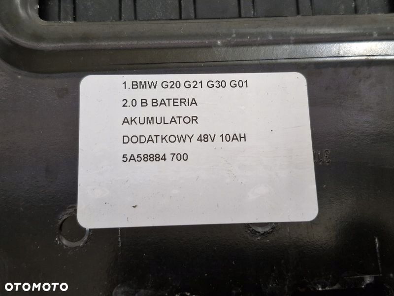 BMW G20 G21 G30 G01 2.0 B BATERIA AKUMULATOR DODATKOWY 5A58884 48V 10AH - 8