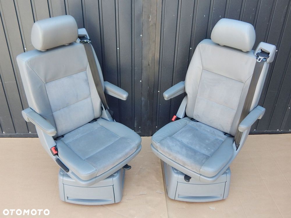 vw t5 t6 multivan california fotel obrotowy podłokietnik 2 rząd alcantara - 1