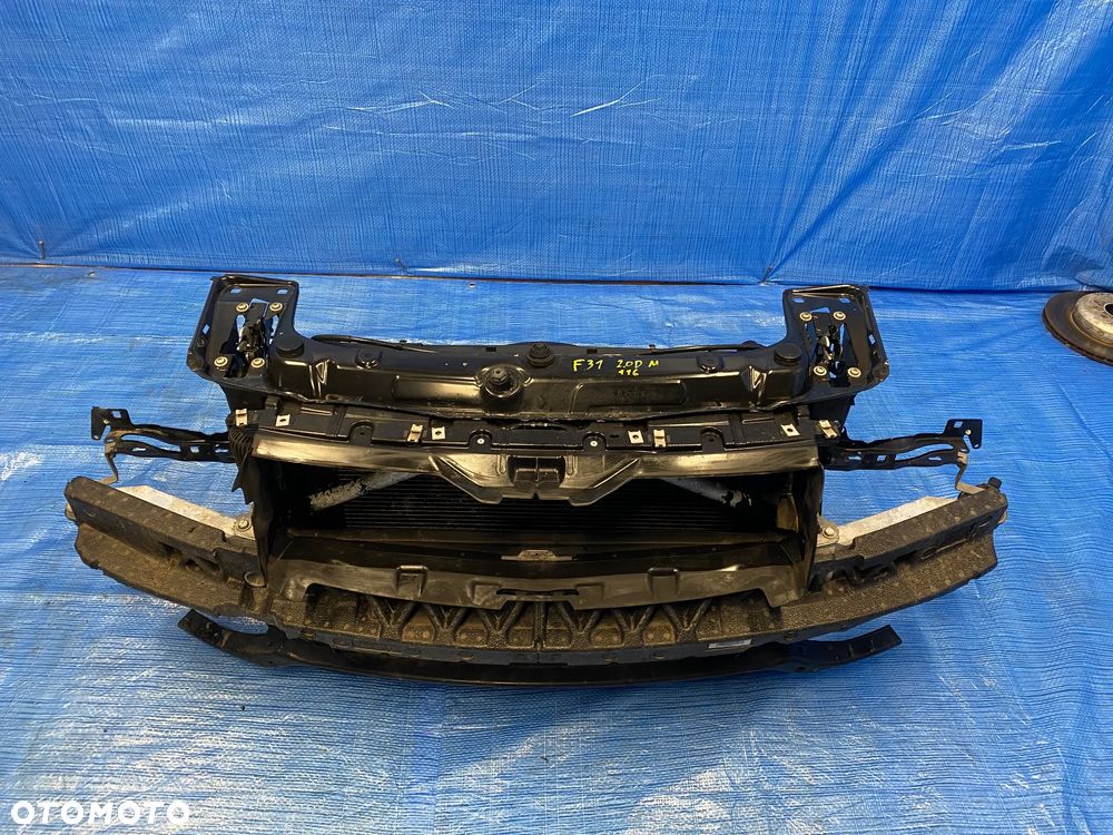 PAS PRZEDNI WZMOCNIENIE BELKA CHŁODNICE WENTYLATOR  KOMPLET MANUAL BMW 320D 2.0D N47 F30 F31 - 5