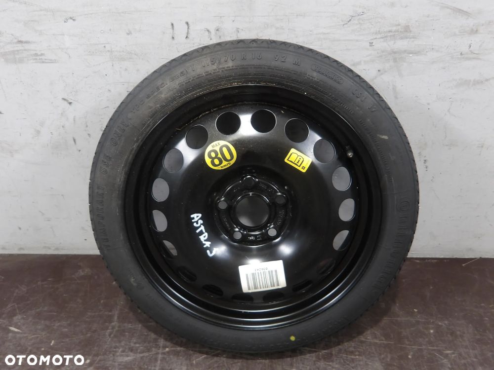 OPEL ASTRA IV J 1.3CDTI KOMBI KOŁO ZAPASOWE 115/70 R16 - 1