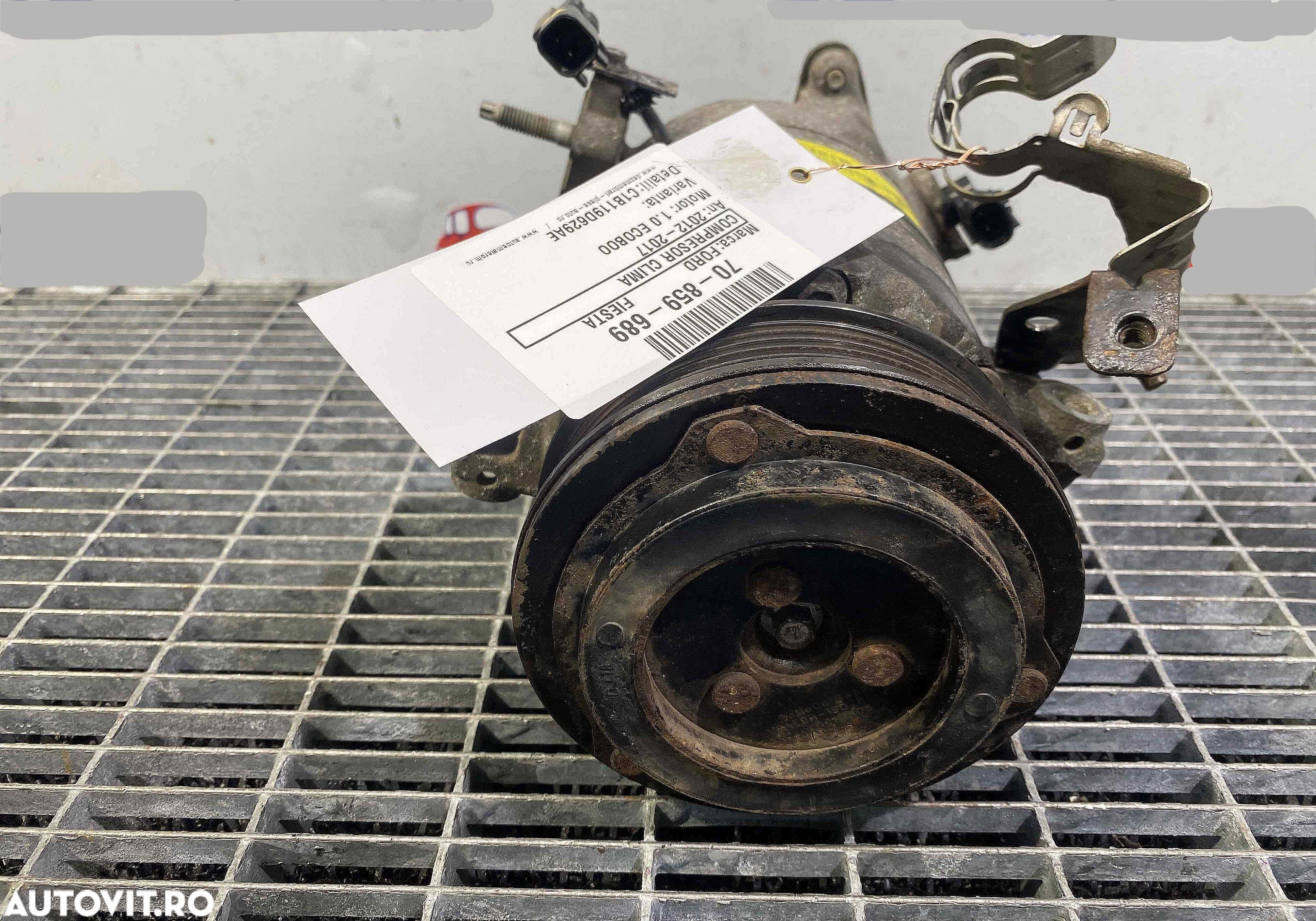 Compresor aer conditionat FORD FIESTA 1.0 ECOBOOST 2012-2017 garantie - 3