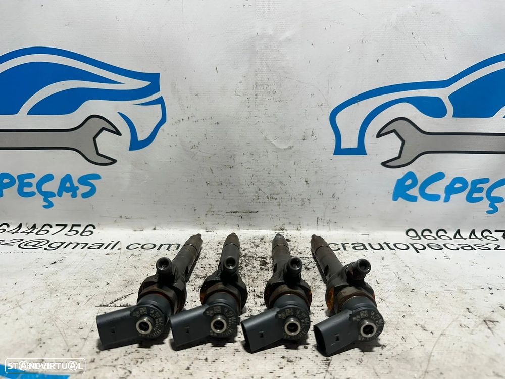 .Conjunto de 4 injetores Bosch BMW 2.0D 16v N47D20 N47 N47N 116D 118D 316D 318D 118cv 143cv 2006 - 2016 - 4