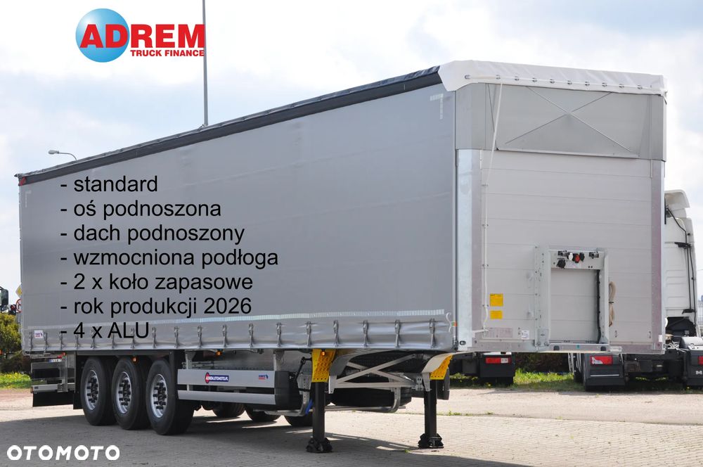 Schmitz Cargobull STANDARD PODNOSZONY DACH PODNOSZONA OŚ DWA KOŁA ZAPASOWE - 1