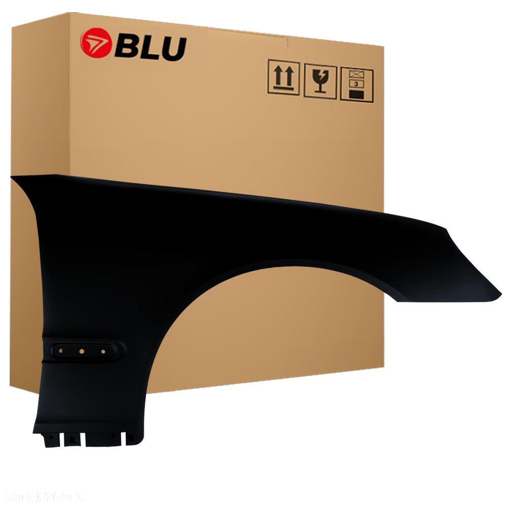 BLU Błotnik MERCEDES C W203 197 prawy czarny 00-07 przód ObsidianSchwarz - 1