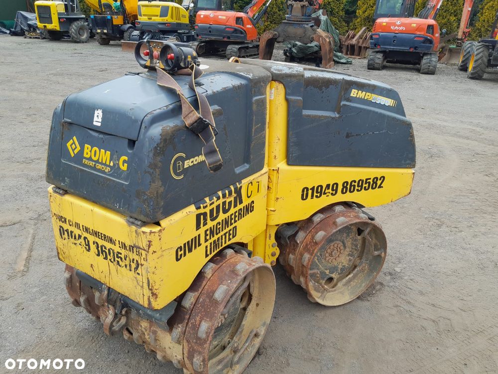 Walec wibracyjny Bomag BMP8500, 2014r. 1239mtg, dostawki, pilot zdajnego sterowania o zasięgu 70m.