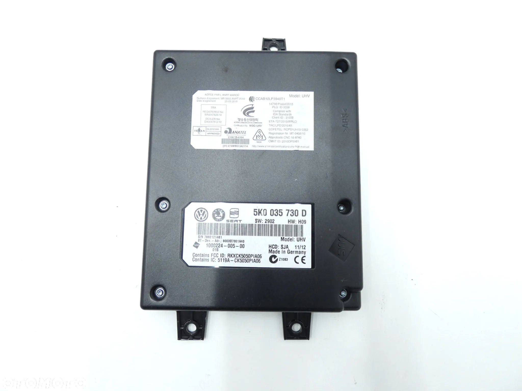 VW TIGUAN I 5N LIFT MODUŁ STEROWNIK BLUETOOTH TELEFONU 5K0035730D GORLICE - 1