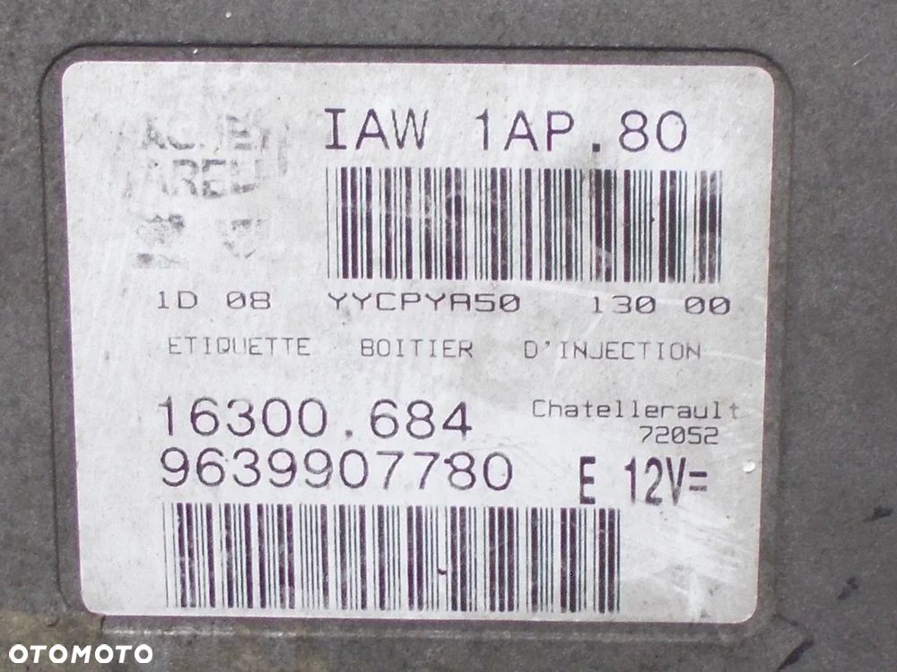 Peugeot 206 - sterownik silnika 1.1 B - 3