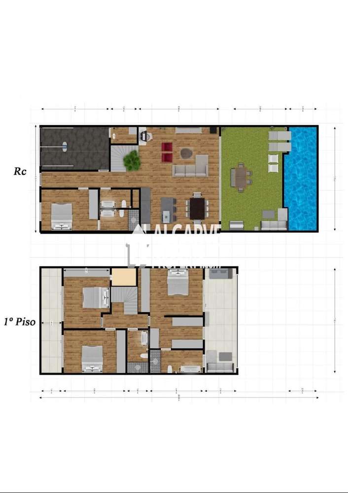 Moradia no Centro de Faro com 157 m² e Pátio com Piscina - Grande imagem: 5/28