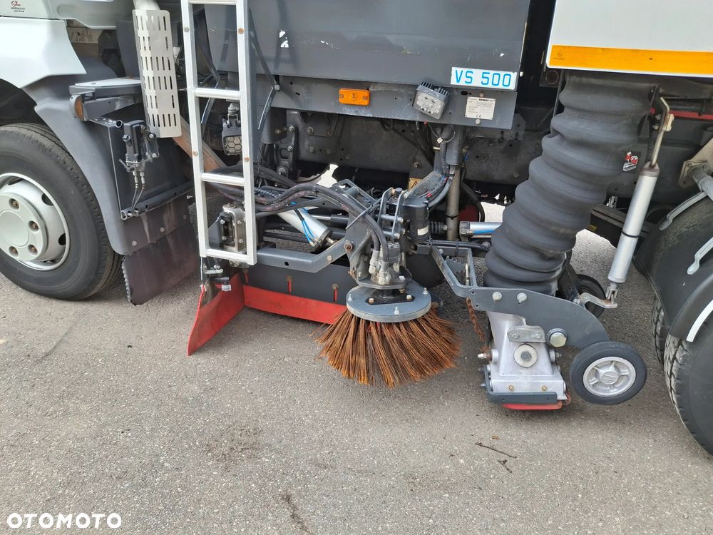 Renault Midlum 220 DXI Zamiatarka SEMAT Zoeller Johnston Szczotki L/R Obie Strony 2013r Napęd Hydrostat 36 tyś Kilometrów 3132 Mth Euro 5 Rura Do Liści Studzienek - 20
