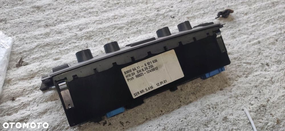 PANEL NAWIEWU KLIMATYZACJI BMW 7 E65 E66 6921636 - 3