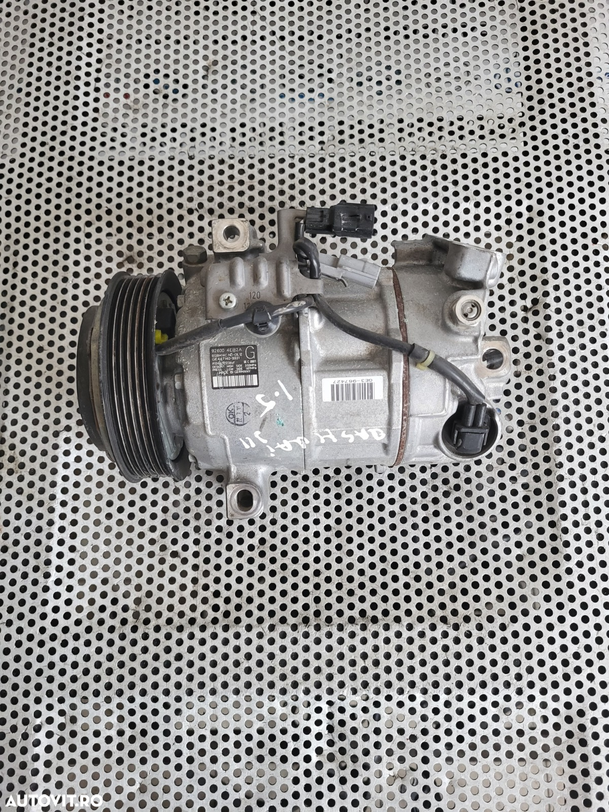 Compresor Clima AC Nissan Qashqai J11 Renault Kadjar 1.5 Dci Euro 6 Motor K9KU873 K9K873 Cod -4EB2A - 2