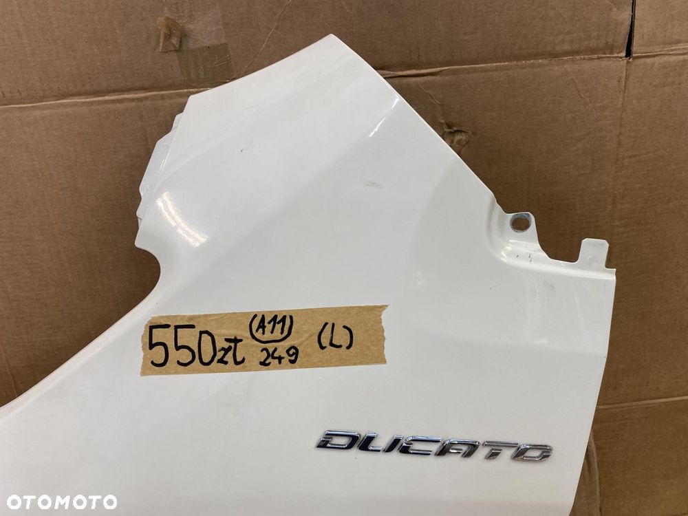 DUCATO BOXER JUMPER 14- BŁOTNIK PRZEDNI PRZÓD LEWY BIAŁY 249 - 4