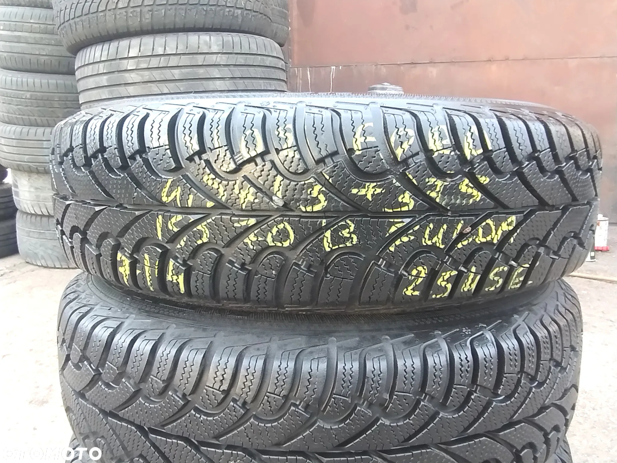 155/70R13 75Q Opony Zimowe Zima Fulda Kristall Montero 2 Legnica ALU-RAD 7mm jak Nowe 4x108 stalowe Ford Ka Fiesta MK3 MAZDA 121 13 155/70 - 3