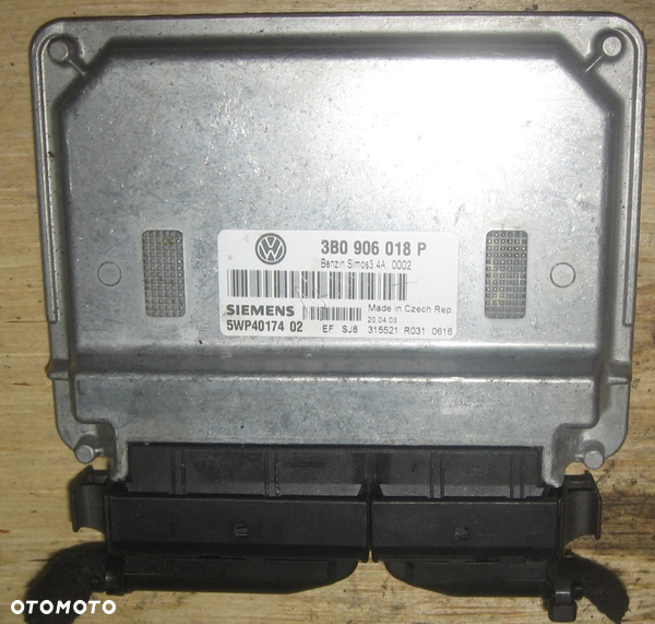1.6 8V sterownik komputer silnika PASSAT B5 LIFT B5 VOLKSWAGEN 3B0906018P