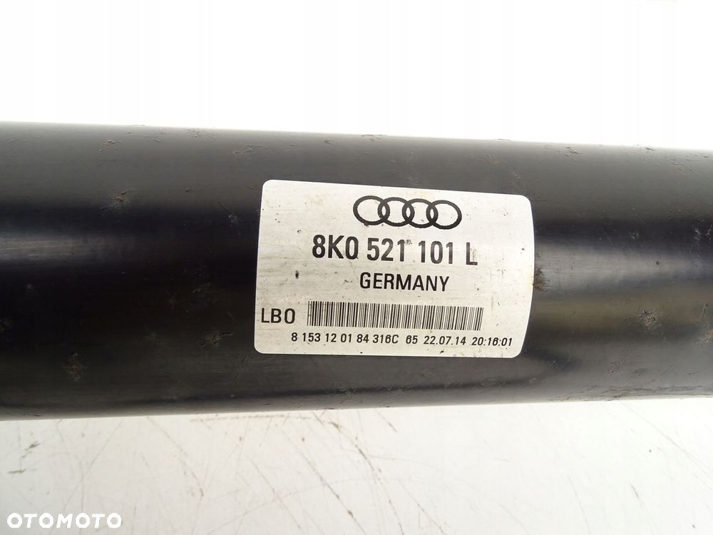 WAŁ NAPĘDOWY 8K0521101L 2.0 TDI CGL QUATTRO MANUAL AUDI A4 B8 LIFT A5 8T - 11