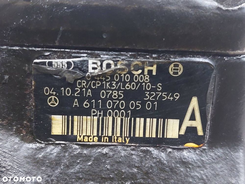 POMPA WTRYSKOWA MERCEDES-BENZ W414 VANEO 1.7 CDI 6110700501 0445010008 - 2