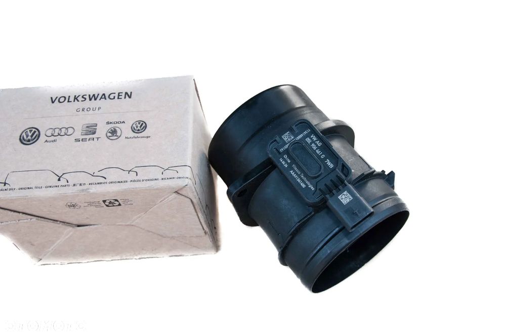 PRZEPŁYWOMIERZ POWIETRZA AUDI VW SEAT SKODA 05L906461G 2.0TDI OE NOWY - 1