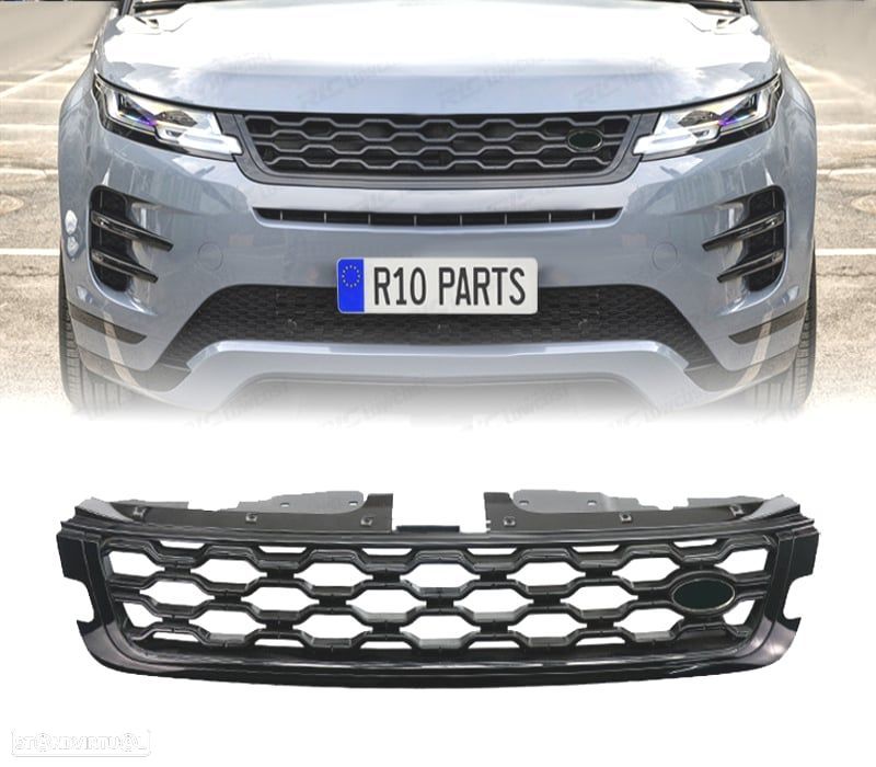 GRELHA LAND ROVER EVOQUE 20- LOOK DYNAMIC PRETO BRILHANTE - 1