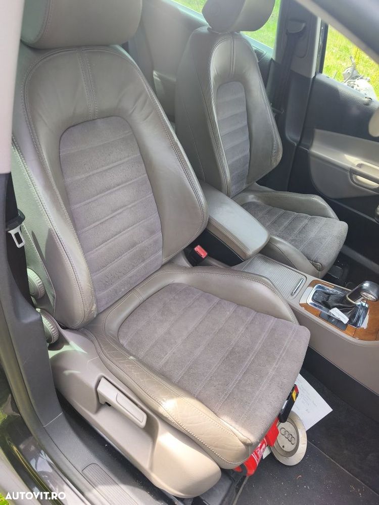 Scaune alcantara cu încălzire scaune față și banchetă Volkswagen Passat B6 / scaune piele Passat B6 - 4