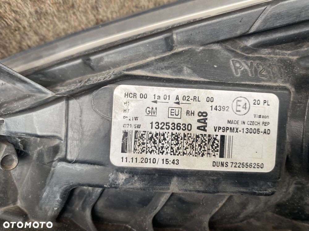lampa opel meriva b przed liftem prawa eu - 5