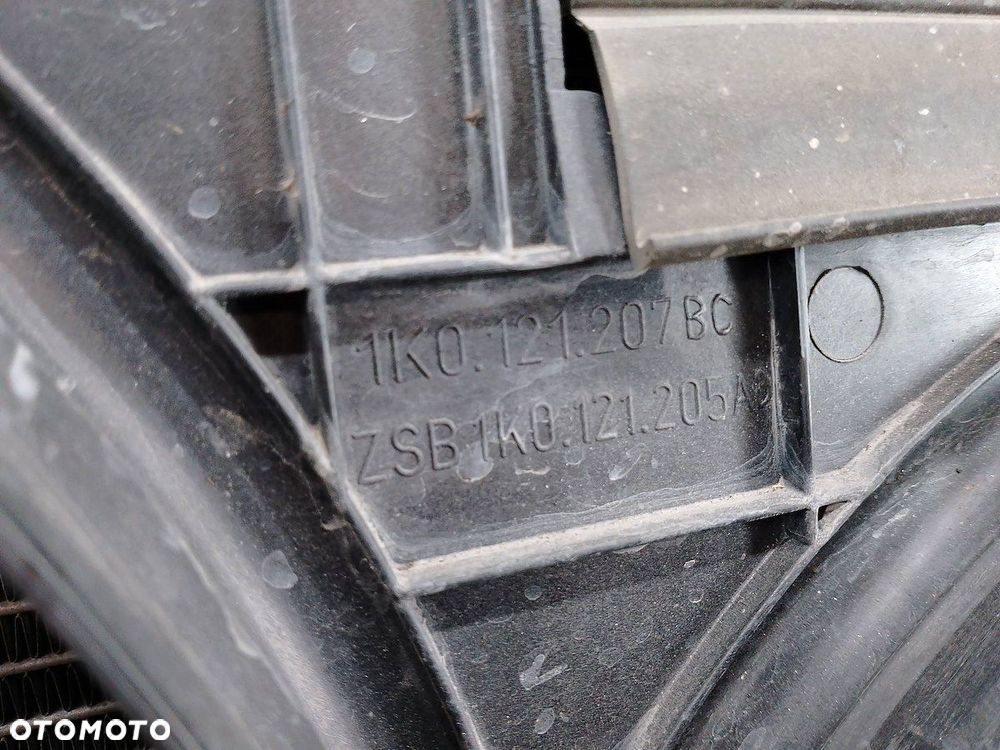 PAS PRZÓD, CHŁODNICE, WENTYLATOR SKODA OCTAVIA II LIFT 1K0121207BC 2.0 TDI - 8