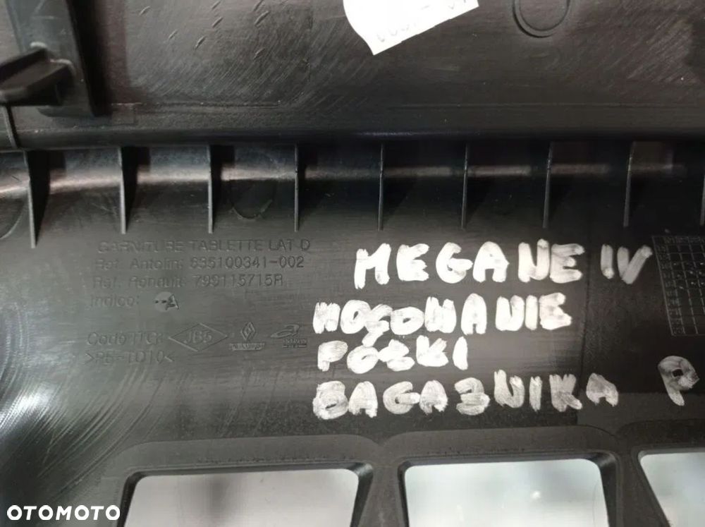 RENAULT MEGANE IV LIFT MOCOWANIE PÓŁKI BAGAŻNIKA PRAWE - 4