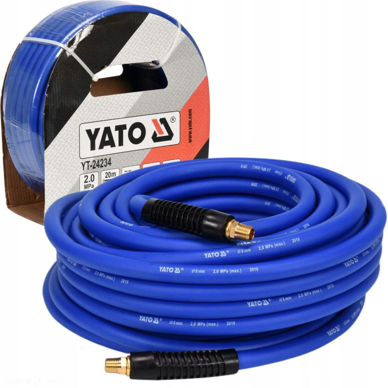 YATO WĄŻ PRZEWÓD PNEUMATYCZNY HYBRYDOWY 20M G 1/4 FI 8.0MM YT-24234 - 7