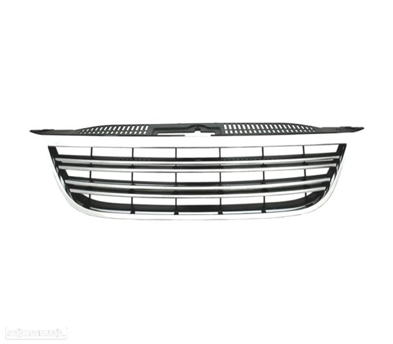 GRELHA FRONTAL VOLKSWAGEN VW TIGUAN 07-11 PRETA CROMADA - 2