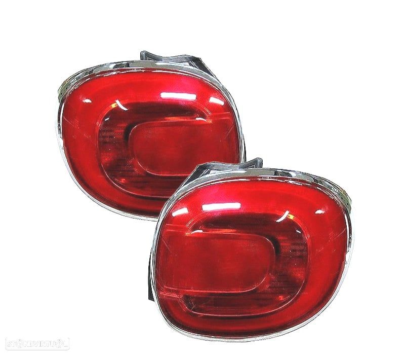 FAROLINS LED PARA FIAT 500L 12-17 QUADRO CROMADO - 1