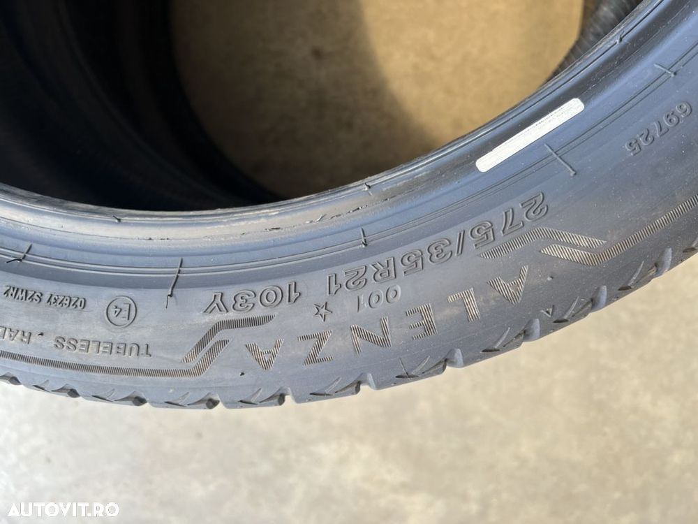 vând 2 anvelope 275/35/21 bridgestone de vară cu runflat ca noi - 5