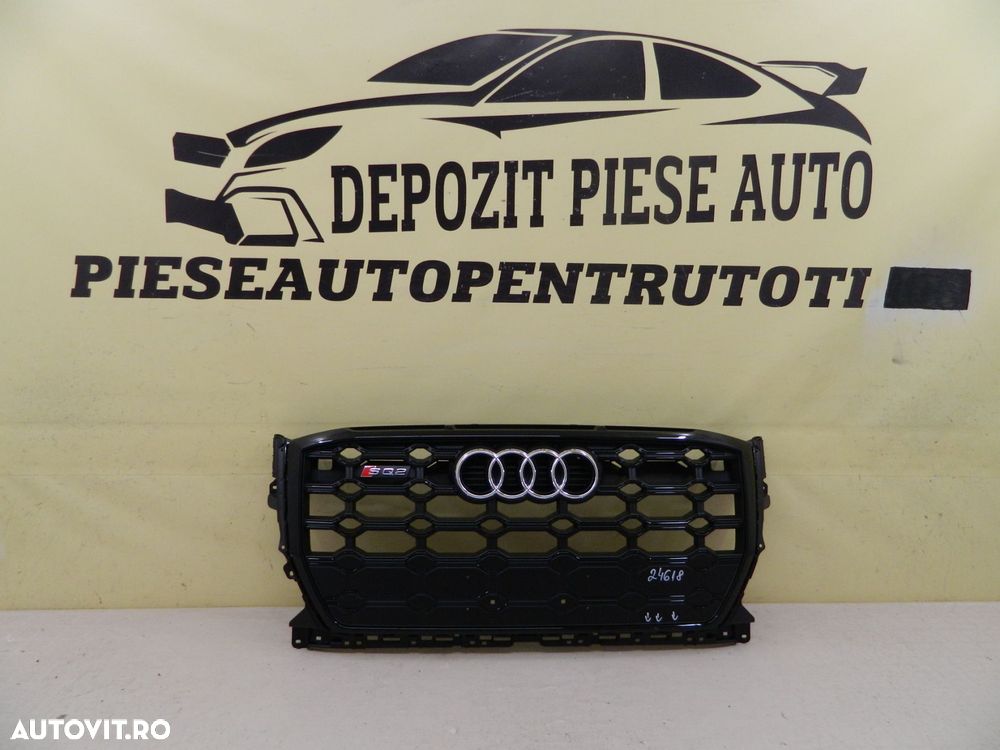 Grila radiator Audi Q2 S-Line / SQ2 facelift Black Edition , 2021, 2022, 2023, cod origine 81A853651C. - 2