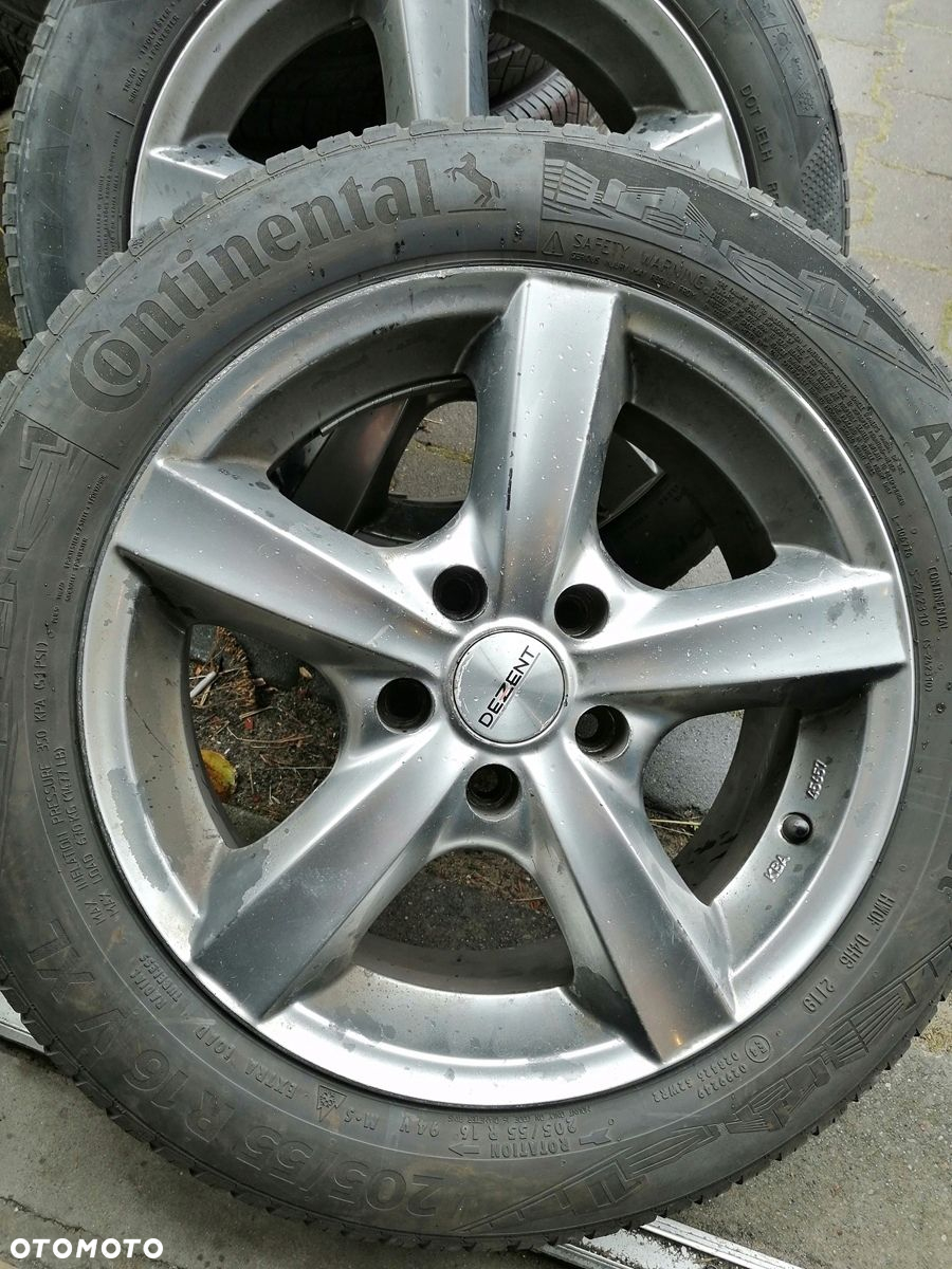 Felgi aluminiowe Dezent 16 5x114,3 ET40 7J 205/55R16 - 4