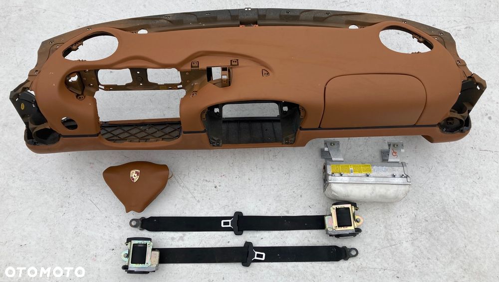 PORSCHE CARRERA 911 991 992 996 997 DESKA KONSOLA KOKPIT PULPIT PÓŁKA PARAPET PODUSZKI PODUSZKA KURTYNA FOTELA W FOTEL  DASHBOARD SEATBELTS AIRBAG KIEROWCY PASAŻERA KOLAN KOLANOWE KOLANO PASY PAS KAPOTAŻ naprawa regeneracja SZARA !!!!!! - 31
