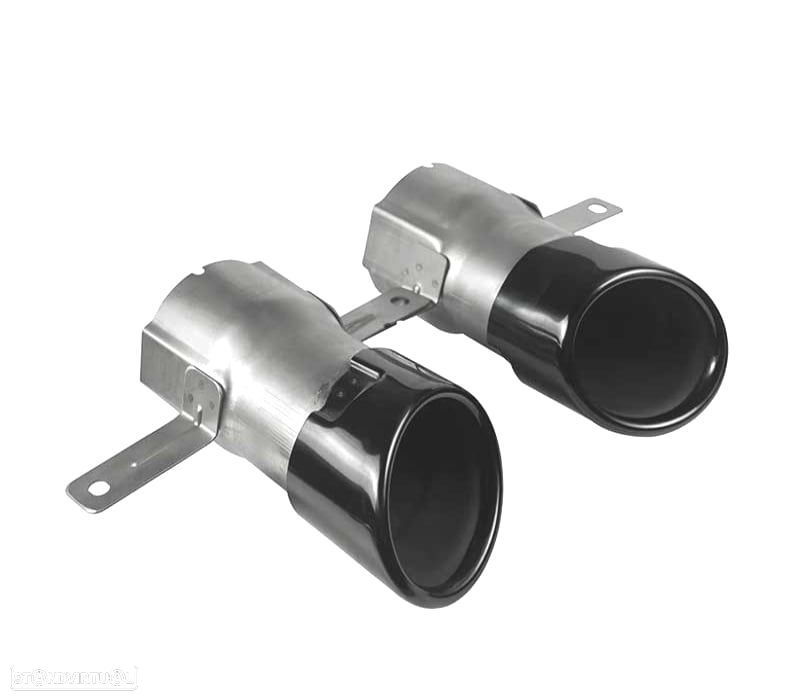 PONTEIRAS DE ESCAPE MERCEDES W177 18 - LOOK A35 AMG PRETO - 3