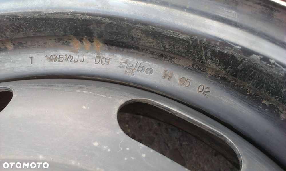 14” - Felgi 4x100 , r-14 cali  TOYOTA Yaris , IQ - MAZDA 2 , 1 - SUZUKI Swift , Splash Koło Zapasowe - 14