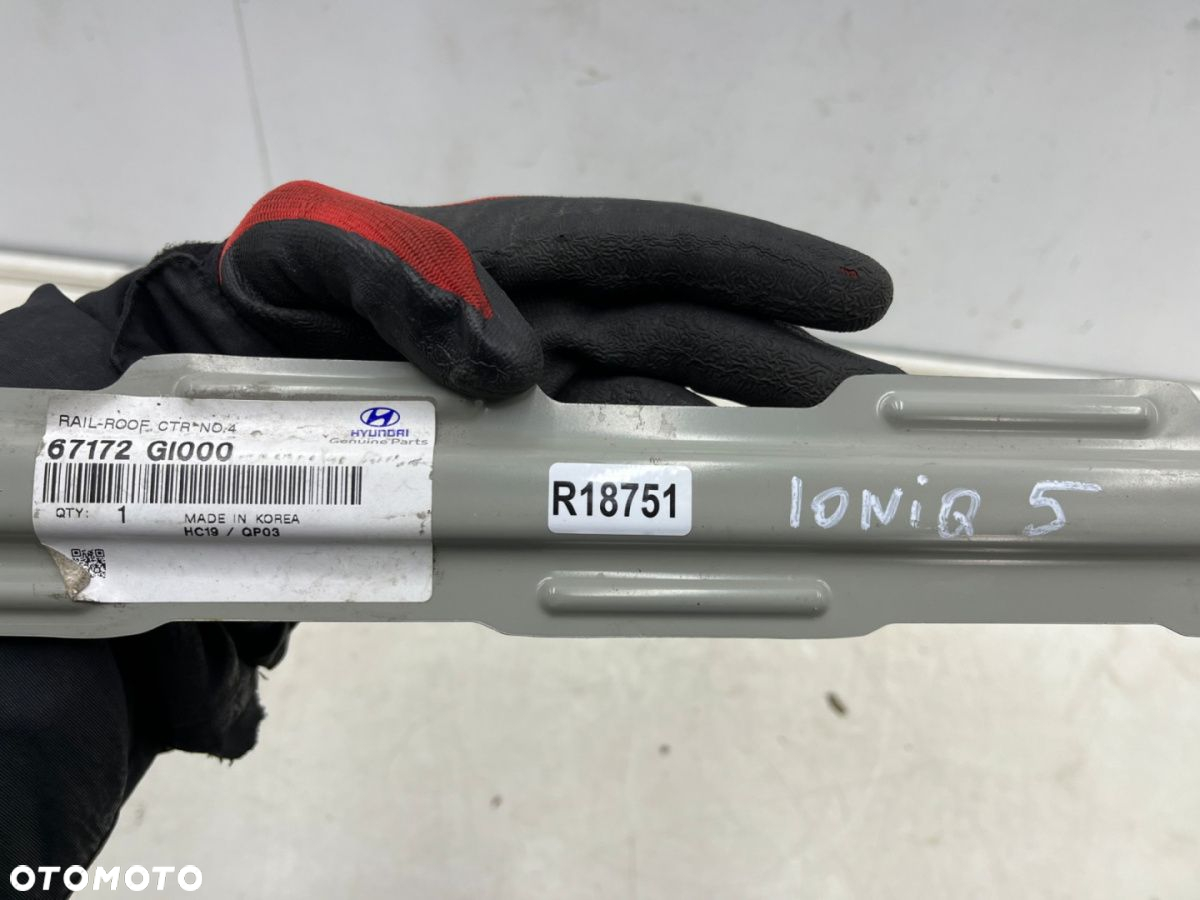 Poszycie Hyundai Ioniq 5 21r.- poprzeczka wewnętrzna wzmocnienie dachu  NOWA ORYGINALNA 67172gi000 - 12