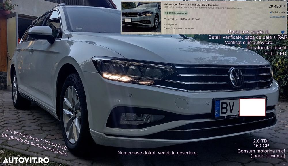 Volkswagen Passat 2.0 TDI SCR DSG Business - 1