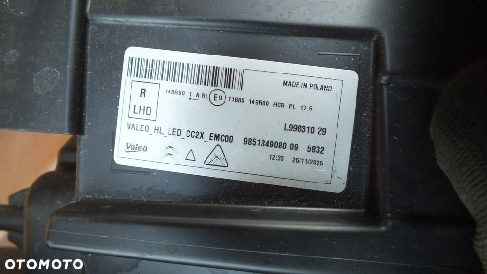 Lampa przednia prawa Citroen C3 Air Cross II - 7